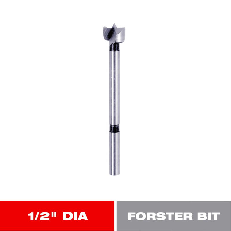 Diablo 1/2 in. X 3-1/2 in. L High Speed Steel Forstner Drill Bit Round Shank