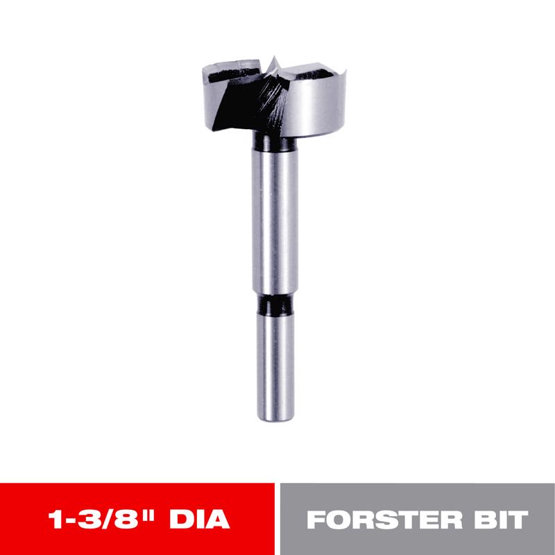Diablo 1-3/8 in. X 3-1/2 in. L High Speed Steel Forstner Drill Bit Round Shank