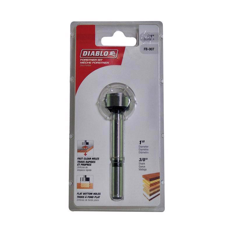 Diablo 1 in. X 3-1/2 in. L High Speed Steel Forstner Drill Bit Round Shank