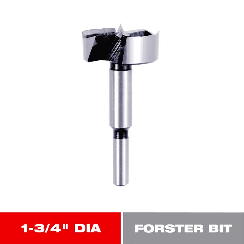 Diablo 1-3/4 in. X 3-1/2 in. L High Speed Steel Forstner Drill Bit Round Shank