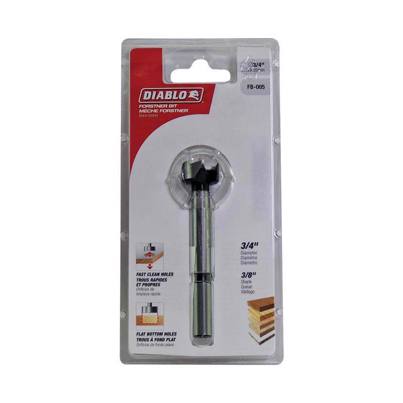 Diablo 3/4 in. X 3-1/2 in. L High Speed Steel Forstner Drill Bit Round Shank
