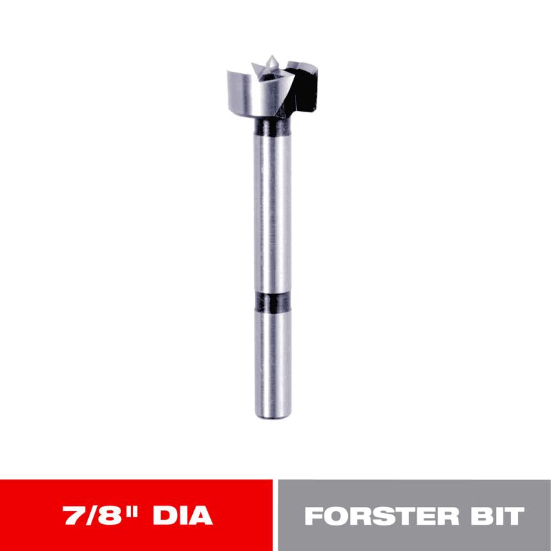 Diablo 7/8 in. X 3-1/2 in. L High Speed Steel Forstner Drill Bit Round Shank