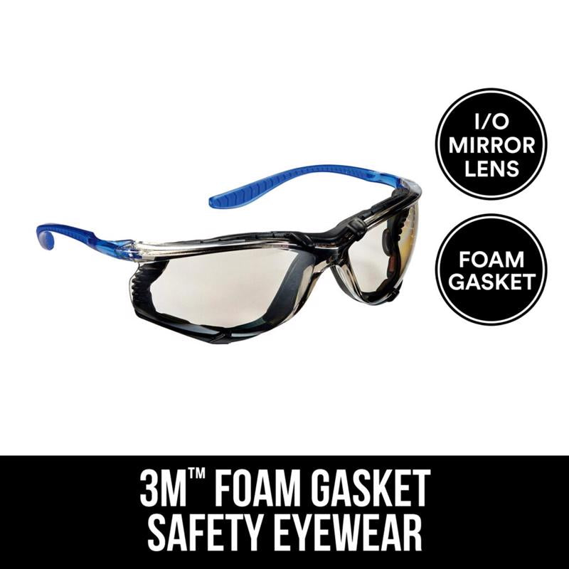 3M Anti-Fog Safety Glasses Black/Blue Frame