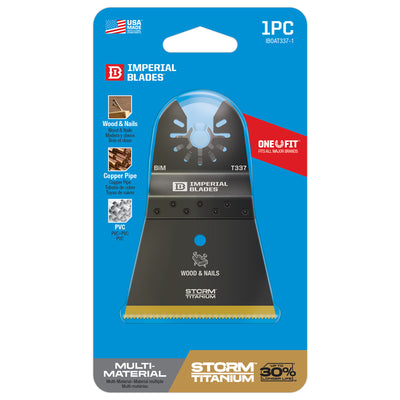 Imperial Blades One Fit 2-1/2 in. L Titanium-Coated Bi-Metal Storm Oscillating Saw Blade