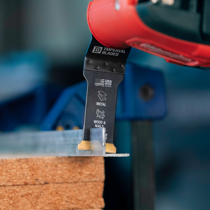 Imperial Blades One Fit 1-1/8 in. L Titanium-Coated Bi-Metal Storm Oscillating Saw Blade