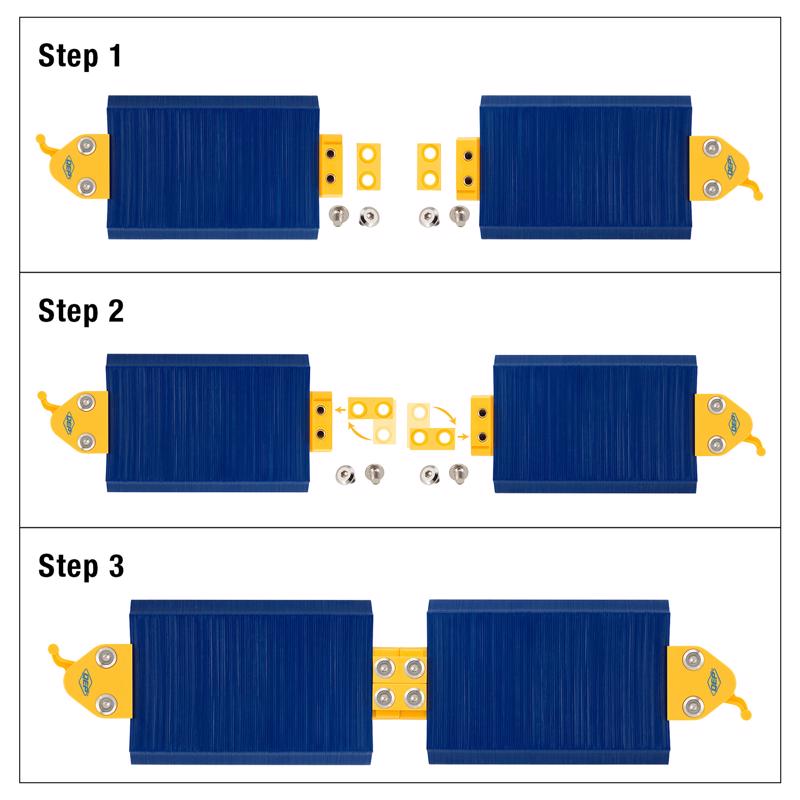 QEP 6 in. H X 4 in. W X 1/4 in. L Plastic Contour Gauge