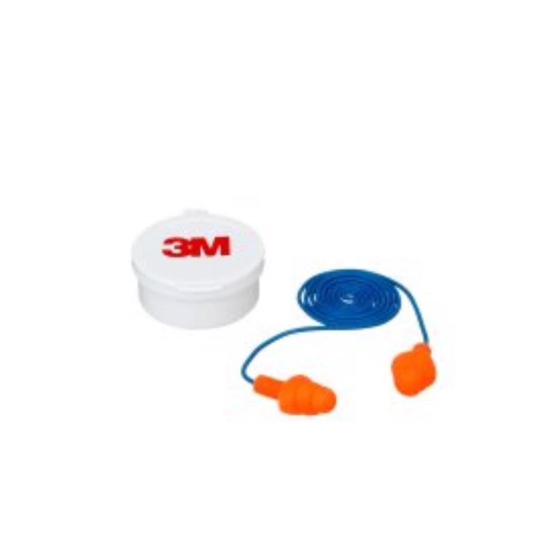 3M 25 dB PVC Earplugs Blue/Orange