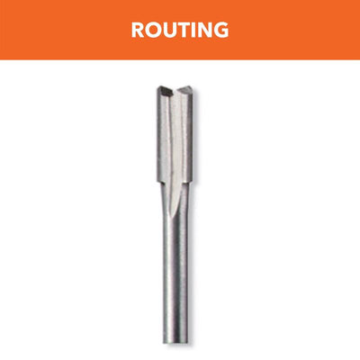 Dremel 3/16 in. D X 3/16 in. X 3 in. L High Speed Steel 1-Flute Straight Router Bit