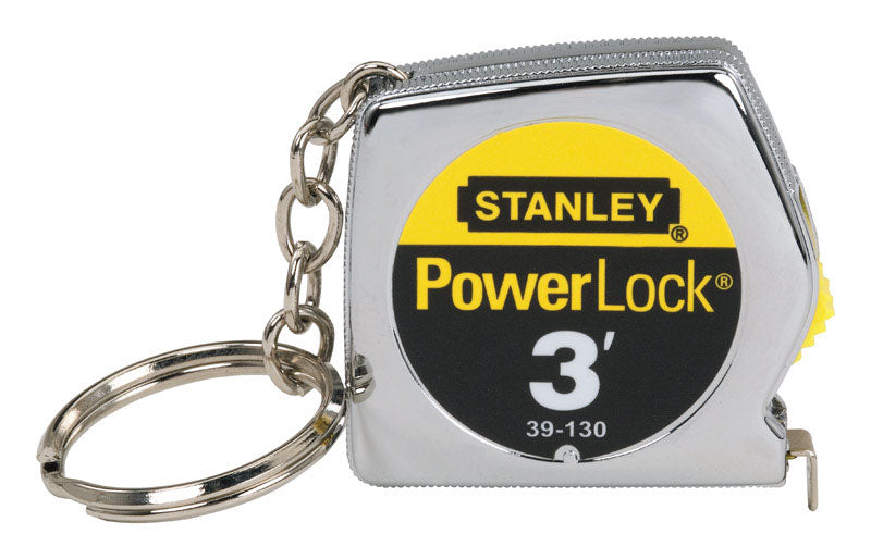Stanley PowerLock 3 ft. L X 0.25 in. W Compact Keychain Tape Measure