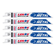 LENOX METALWOLF 6 in. Bi-Metal WAVE EDGE Reciprocating Saw Blade 18 TPI 5 pk