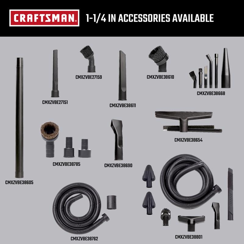 Craftsman 6.75 in. L X 4.13 in. W X 1-7/8 in. D Crevice Tool