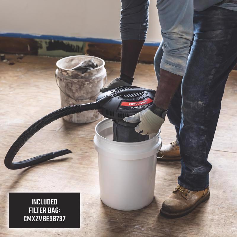 Craftsman 12.5 in. L X 12.5 in. W X 12.5 in. D Wet/Dry Vac Powerhead
