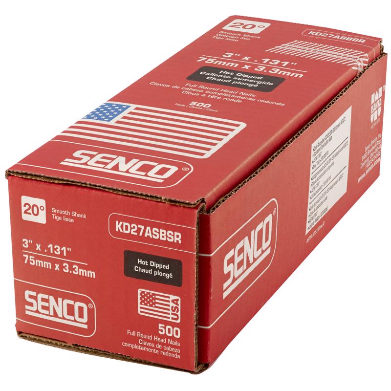 Senco 3 in. L X 16 Ga. Angled Strip Galvanized Framing Nails 20 deg 2,500 pk