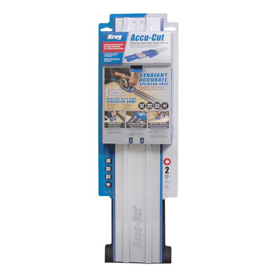 Kreg Accu-Cut Aluminum 50 in. L Saw Guide Blue/Silver