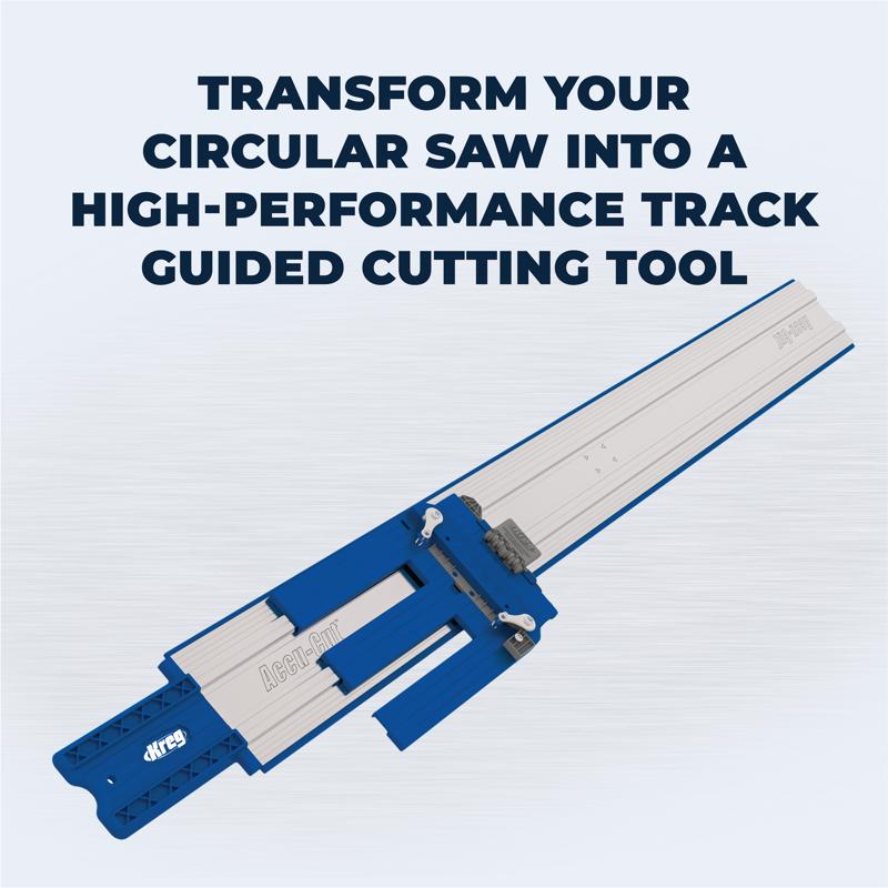 Kreg Accu-Cut Aluminum 50 in. L Saw Guide Blue/Silver
