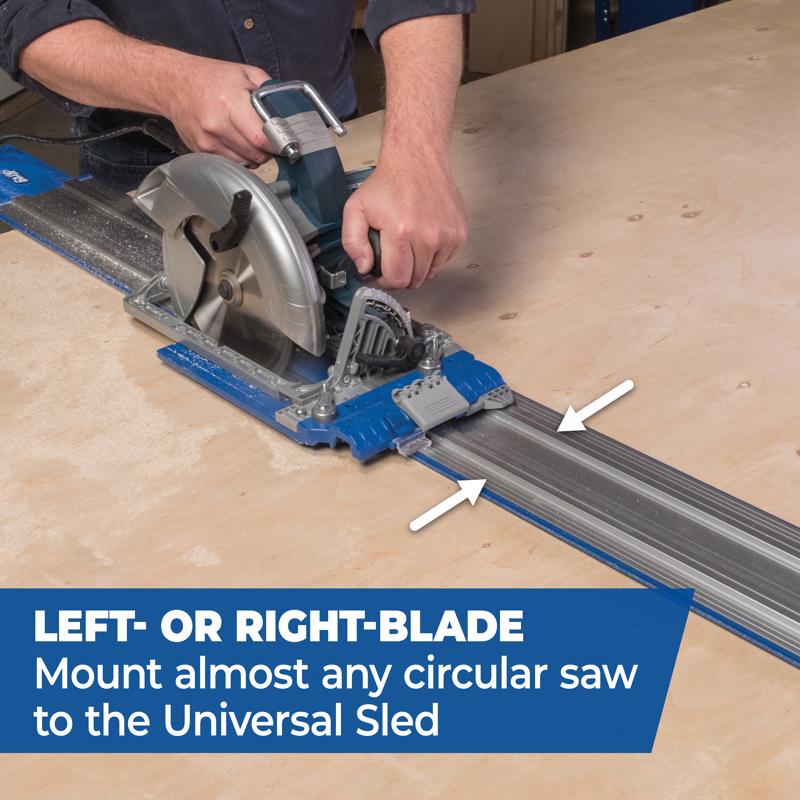 Kreg Accu-Cut Aluminum 50 in. L Saw Guide Blue/Silver