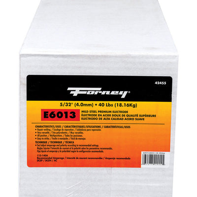 Forney 5/32 in. D X 15 in. L E6013 Mild Steel Welding Electrodes 83000 psi 40 lb