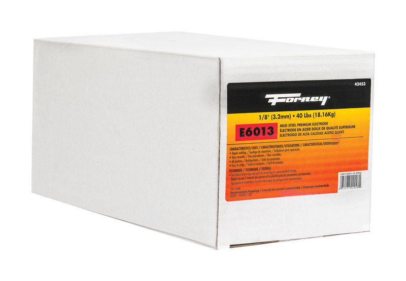 Forney 1/8 in. D X 15 in. L E6013 Mild Steel Welding Electrodes 83000 psi 40 lb