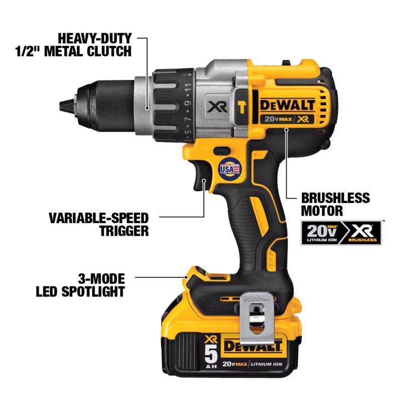 DeWalt 20V MAX Cordless Brushless 5 Tool Combo Kit
