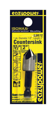 Eazypower Isomax 1/2 in. X 1/2 inch  D Tool Steel Countersink Countersink Bit