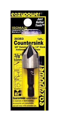 Eazypower Isomax 3/8 in. X 3/8 inch  D Tool Steel Countersink Countersink Bit