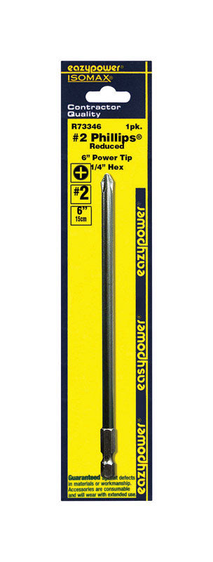 Eazypower Isomax Phillips 6 in. X 6 in. L Impact Double-Ended Power Bit Steel
