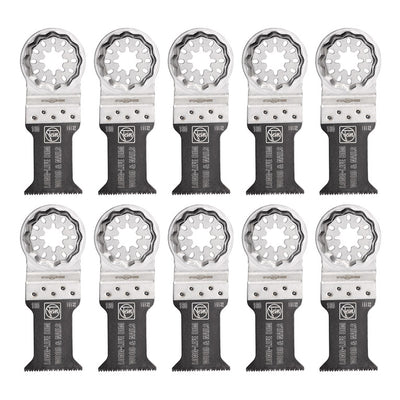 Fein Starlock 1-3/8 in. X 2 in. L Bi-Metal Saw Blade Set 10 pk