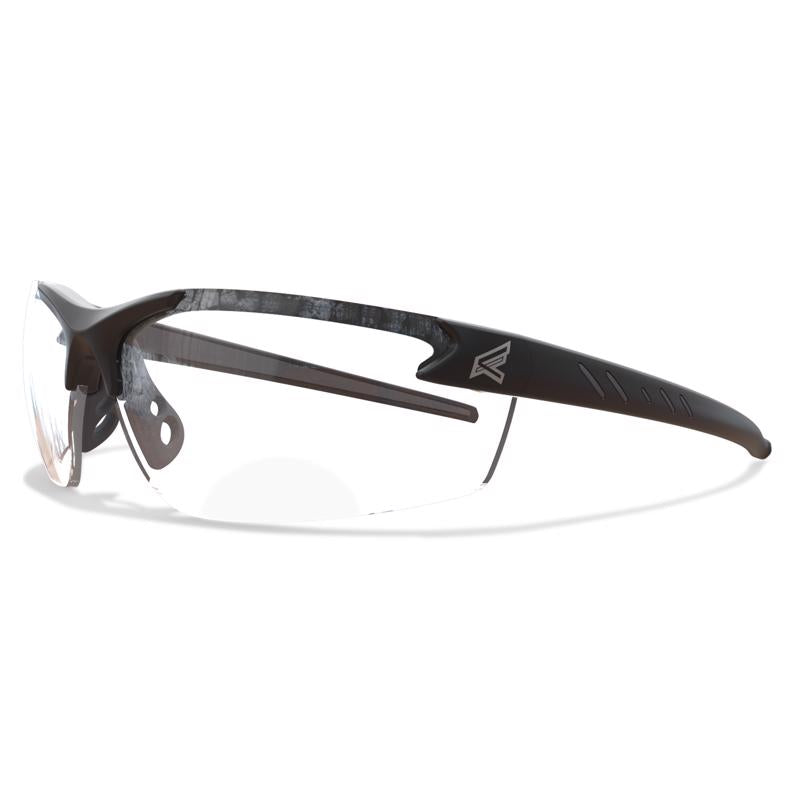 Edge Eyewear Zorge G2 Wraparound Safety Glasses Clear Lens Black Frame