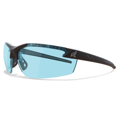 Edge Eyewear Zorge G2 Wraparound Safety Glasses Light Blue Lens Black Frame