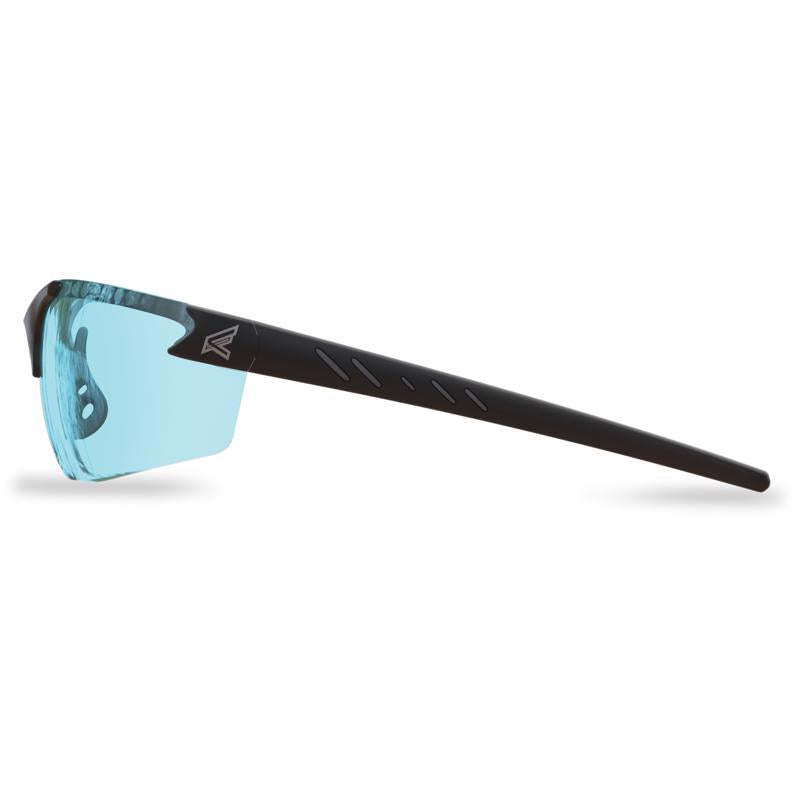 Edge Eyewear Zorge G2 Wraparound Safety Glasses Light Blue Lens Black Frame
