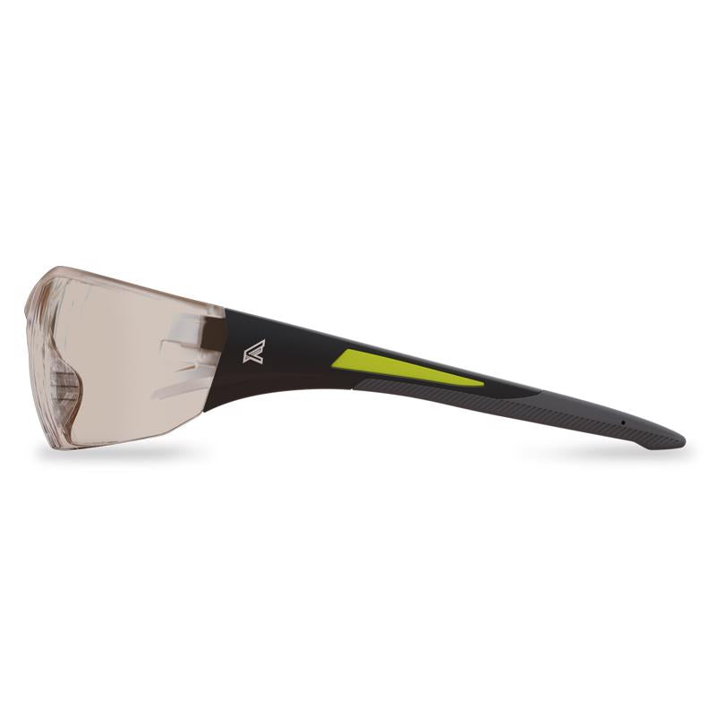 Edge Eyewear Delano G2 Wraparound Safety Glasses Gray Lens Black Frame