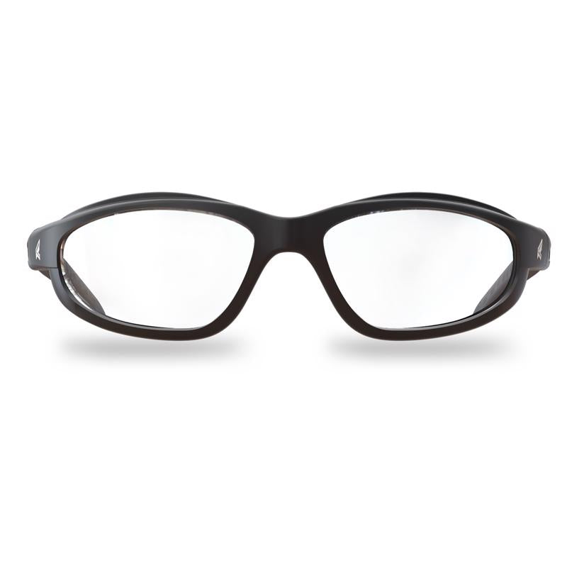 Edge Eyewear Dakura Safety Glasses Clear Lens Black Frame