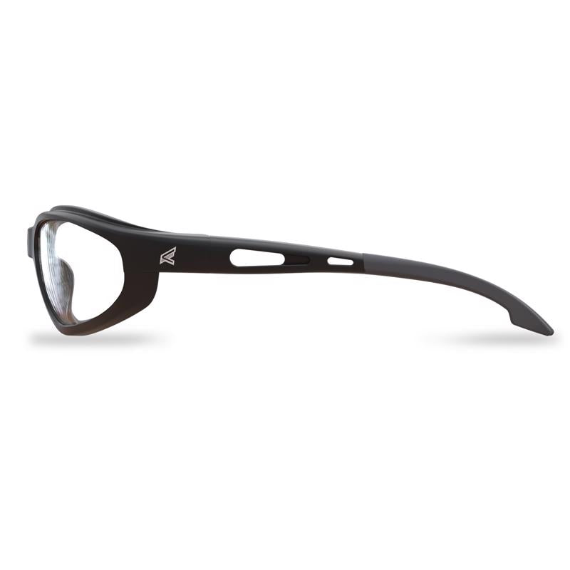 Edge Eyewear Dakura Safety Glasses Clear Lens Black Frame