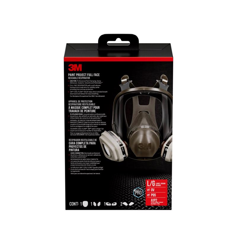 3M P95 Paint Project Respirator Black L