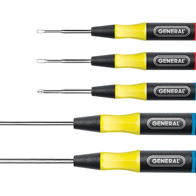 General Multi-Bit Screwdriver Set 5 pc
