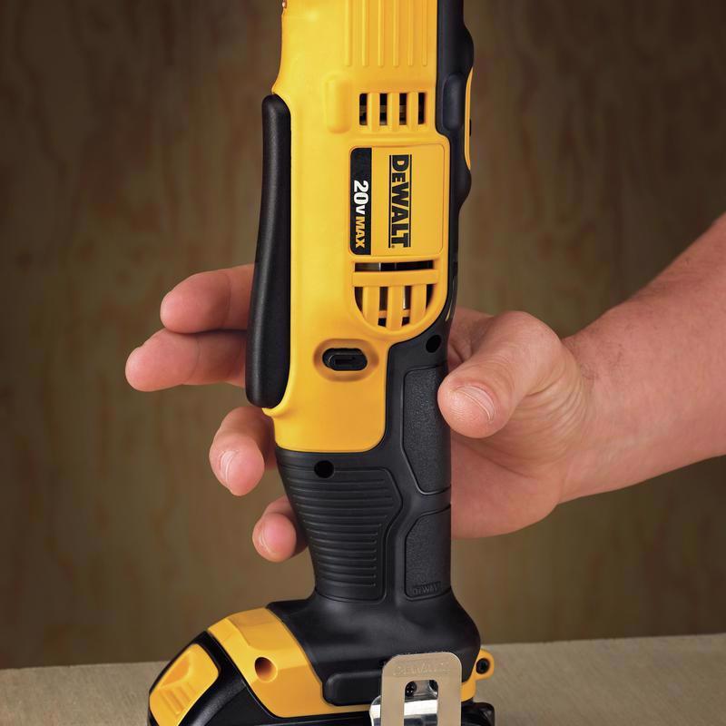 DeWalt 20V MAX 3/8 in. Brushed Cordless Right Angle Drill Kit (Battery & Charger)