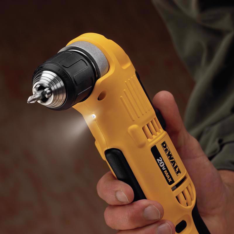 DeWalt 20V MAX 3/8 in. Brushed Cordless Right Angle Drill Kit (Battery & Charger)