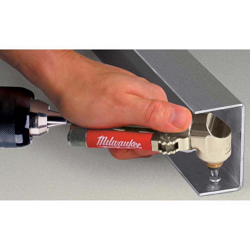 Milwaukee 9-1/2 in. L Metal Right Angle Drill Attachment