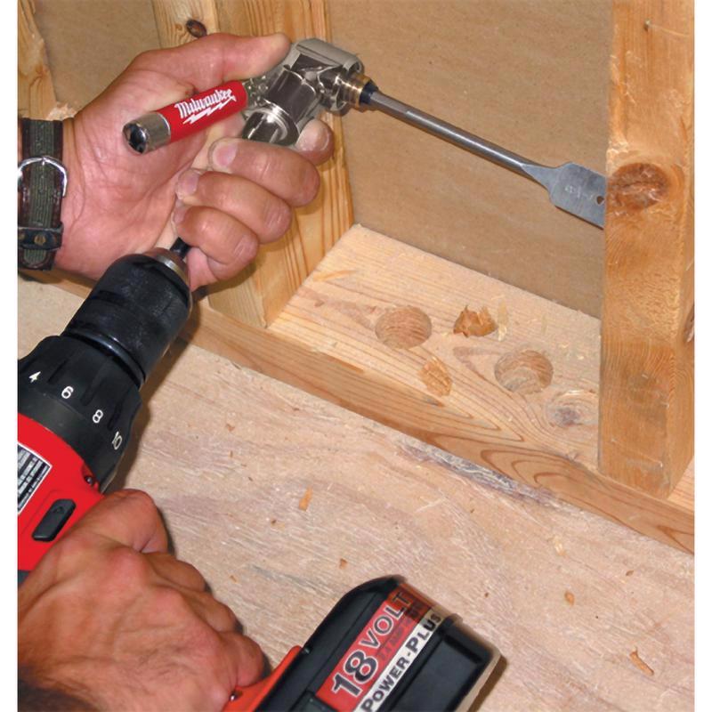 Milwaukee 9-1/2 in. L Metal Right Angle Drill Attachment