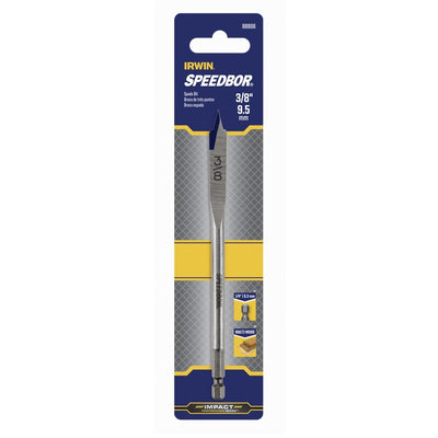 Irwin Speedbor 3/8 in. X 6 in. L Carbon Steel Wood Boring Bit Hex Shank
