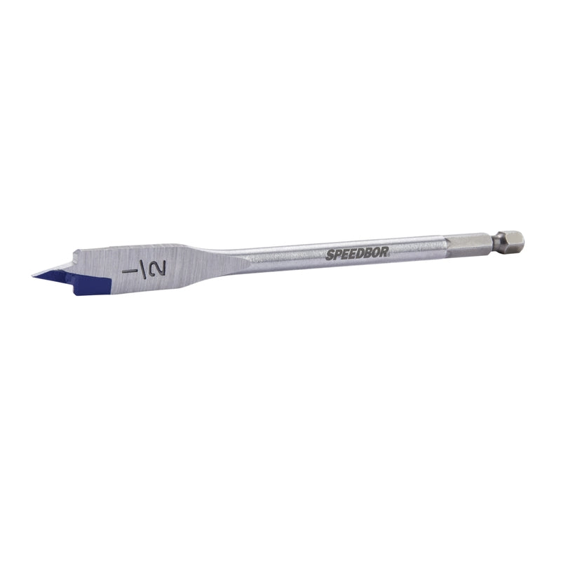 Irwin Speedbor 1/2 in. X 6 in. L Carbon Steel Wood Boring Bit Hex Shank