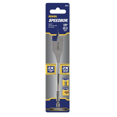 Irwin Speedbor 7/8 in. X 6 in. L Carbon Steel Wood Boring Bit Hex Shank