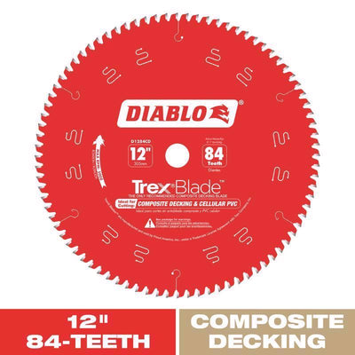 Diablo TrexBlade 12 in. D X 1 in. TiCo Hi-Density Carbide Circular Saw Blade 84 teeth