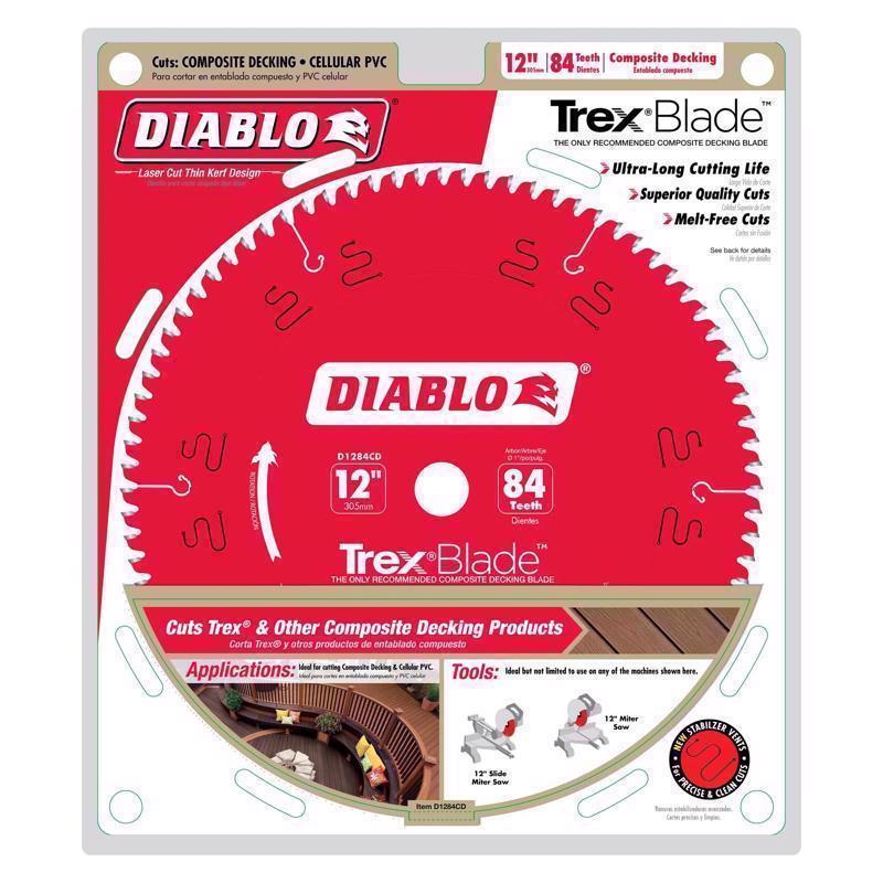 Diablo TrexBlade 12 in. D X 1 in. TiCo Hi-Density Carbide Circular Saw Blade 84 teeth