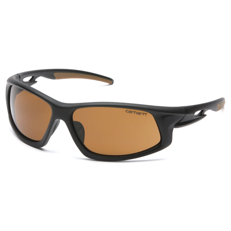Carhartt Ironside Anti-Fog Safety Glasses Bronze Lens Black/Tan Frame