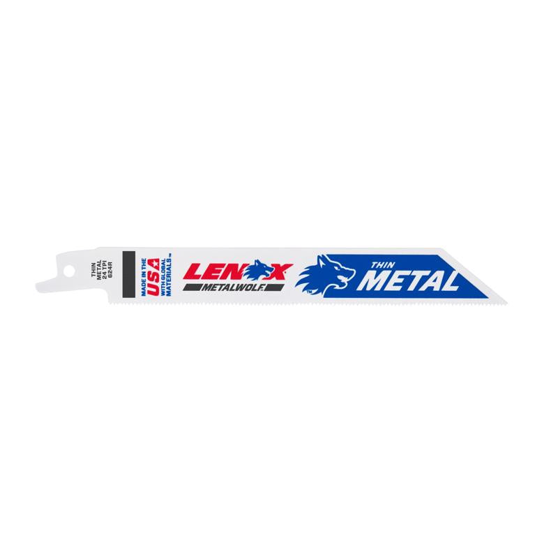 Lenox METALWOLF 6 in. Bi-Metal WAVE EDGE Reciprocating Saw Blade 24 TPI