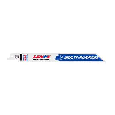 Lenox MULTIWOLF 8 in. Bi-Metal WAVE EDGE Reciprocating Saw Blade 10 TPI