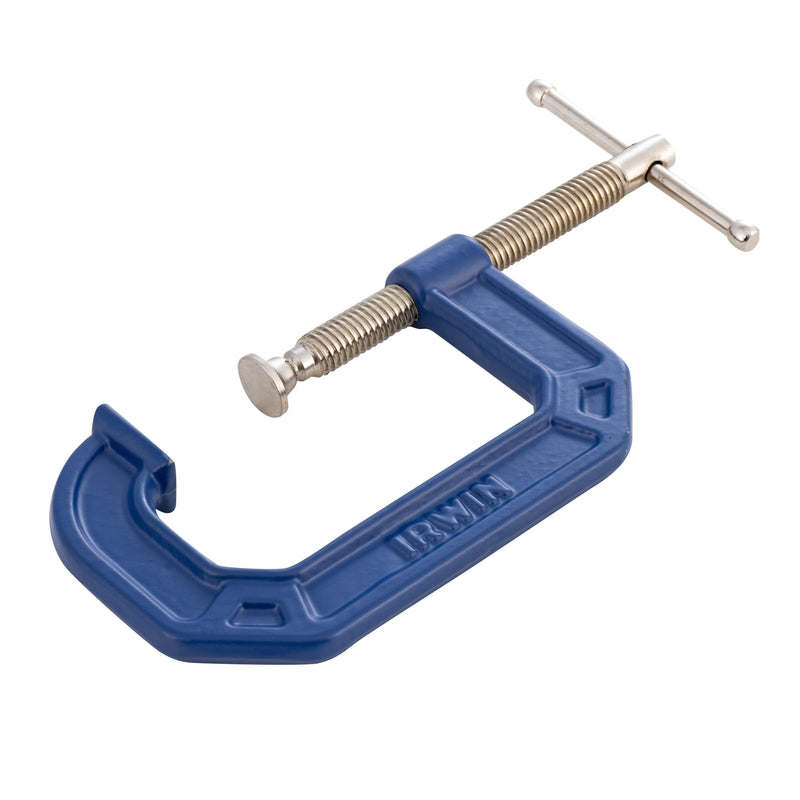 Irwin Quick-Grip 3 in. X 2-1/4 in. D Adjustable C-Clamp 900 lb