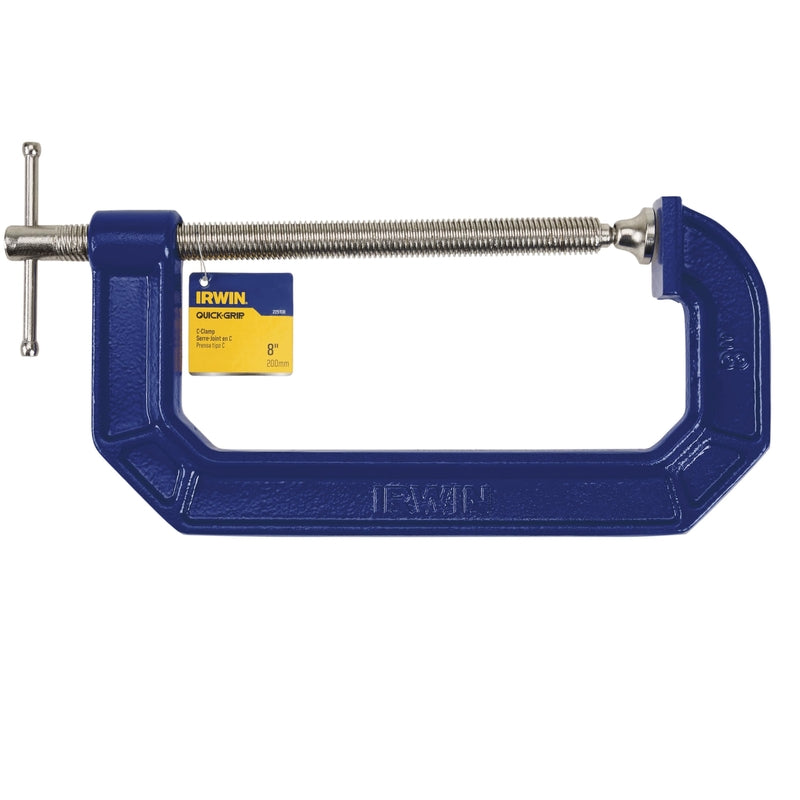 Irwin Quick-Grip 8 in. X 4 in. D Adjustable C-Clamp 900 lb