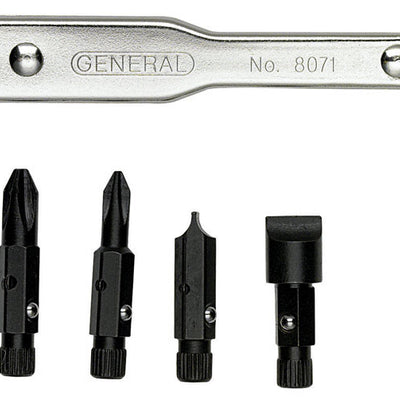 General Multi-Bit Screwdriver Set 5 pc